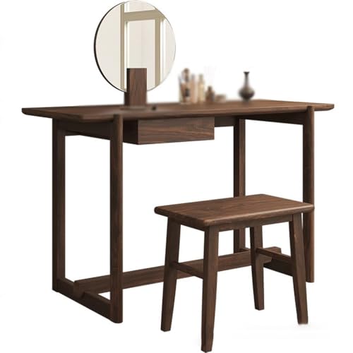 ADYHBFGT Schminktisch Modern Schlicht Massivholz Schminktisch Schminktisch Schminkhocker Kombination Walnuss Kleine Wohnung Schlicht Schminktisch Schminktisch mit Spiegel ADYHBFGT Schminktisch Modern Schlicht Massivholz Schminktisch Schminktisch Schminkhocker Kombination Walnuss Kleine Wohnung Schlicht Schminktisch Schminktisch mit Spiegel von ADYHBFGT