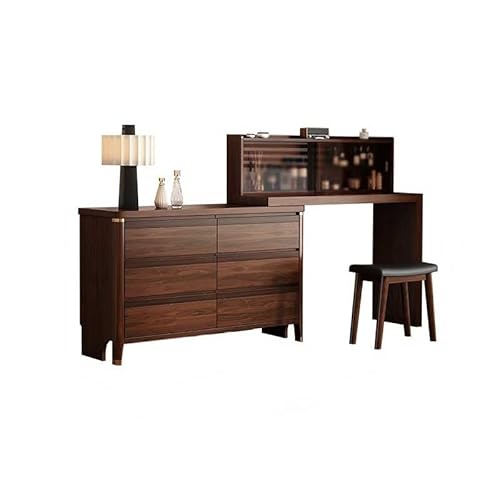 ADYHBFGT Schminktisch mit Schrank, Schlafzimmer, chinesischer Stil, Schminktisch mit Spiegel, 220 x 40 x 80,5 cm ADYHBFGT Schminktisch mit Schrank, Schlafzimmer, chinesischer Stil, Schminktisch mit Spiegel, 220 x 40 x 80,5 cm von ADYHBFGT