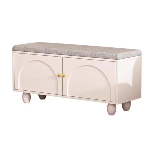 ADYHBFGT Schuhbank zum Wechseln von Schuhen für den Eingangsbereich, Bank mit Stauraum (M 80 cm) von ADYHBFGT