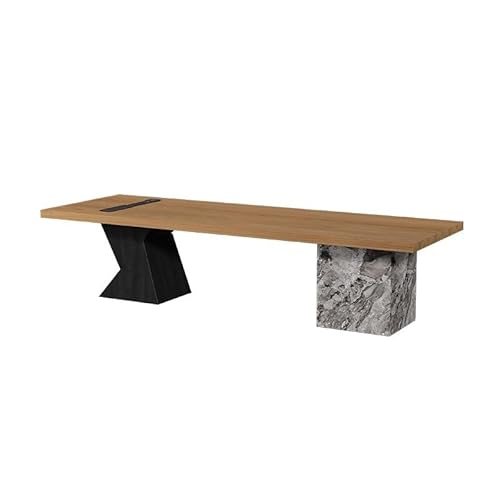 ADYHBFGT Studienschreibtisch und PC-Schreibtisch 180 cm Retro-Büroschrank aus Holz, geeignet für Büro, Zuhause, Lesen, Arbeitszimmer, Schreibtisch und Schreibtisch für Home Office (180 cm) von ADYHBFGT