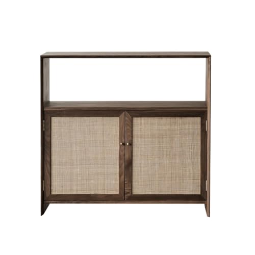 Küchenschrank Haushaltswand Schrank Chinesischer Stil Massivholz Kommode Einfache Zen-Eingangsschrank Geeignet für Flur oder Restaurant Lagerschrank(S:85x35x90cm) von ADYHBFGT