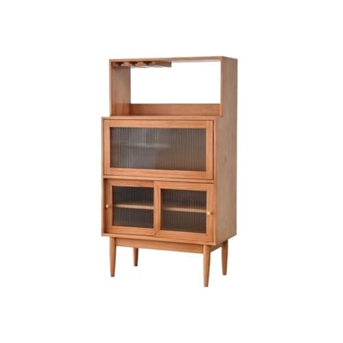 Küchenschrank Nordic Massivholz Kommode Küche Mehrzweckschrank Retro Barschrank mit Stauraum Kaffeeschrank Schrank von ADYHBFGT