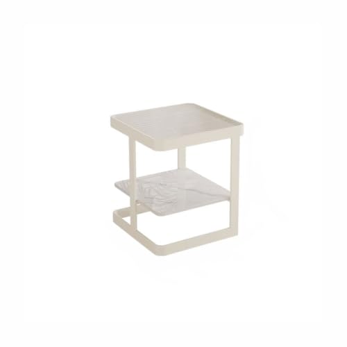 Runde Beistelltisch Schlafzimmer Moderne modische einfache Sofa im creme-Stil kleine Beistelltisch Wohnzimmer Schlafzimmer Bett kleiner Couchtisch Couchtisch für Schlafzimmer(A) von ADYHBFGT