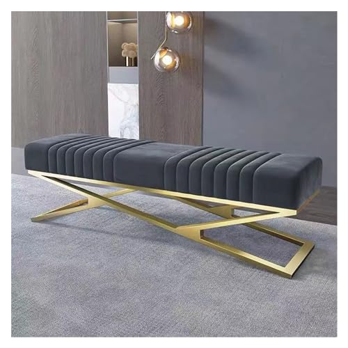 Schuhbank Hocker für den Wechsel von Luxusschuhen leicht Das Haus kann am Ende des Betthockers sitzen Probieren Sie die Schuhe Langer Hocker der Garderobe Sofa Bank Portaogg von ADYHBFGT