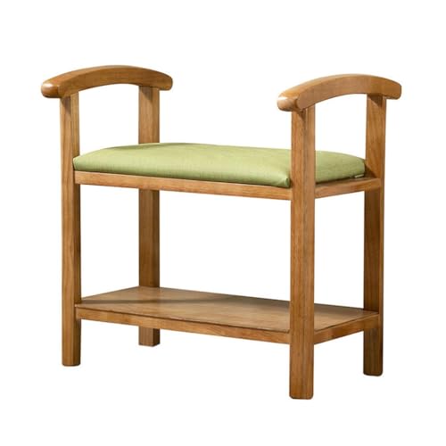 Schuhbank Moderne Und Einfache Schuhhocker Aus Massivholz Mit Armlehnen Für Die Aufbewahrung Zu Hause, Wo Sie Sitzen Und Schuhhocker Wechseln Lagerbank von ADYHBFGT