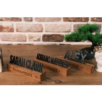 Benutzerdefinierte Schreibtisch Holz Namensteller, Bürozubehör Geschenk, Geschenk Für Chef, Neues Büro, Personalisierter Aus Holz, Neuer Job von ADesignGift