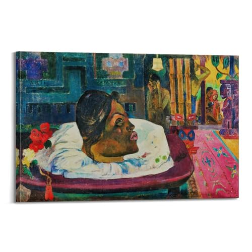 ADovz Paul Gauguin Poster "The Royal Ende", dekoratives Gemälde, Leinwand, Wandkunst, Wohnzimmer, Schlafzimmer, 60 x 90 cm von ADovz