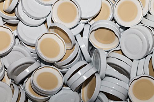 25 Stück Milchflaschen Deckel Twist-Off-Deckel TO48 mm Verschluss weiß für Glasflaschen (TO48-25 Stück) von AE-GLAS