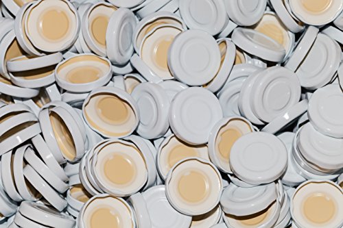 10 Stück Milchflaschen Deckel Twist-Off-Deckel TO43 mm Verschluss weiß für Glasflaschen (TO43-10 Stück) von AE-GLAS