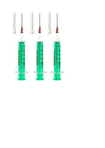 Set: 1, 2 oder 3 St. Spritze 5ml Liquidspritze Hobbyspritze mit stumpfer Nadel/Kanüle für E-Liquid Aroma Hobby und Heimwerk (Set 3x 5ml) von AE-GLAS