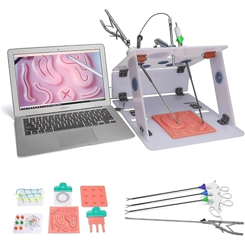 Laparoskopischer Trainer Simulator Box, Laparoskopie Simulation Trainer Training Box Laparoscopic Trainer Set Mit HD Endoskop Kamera & 4 Chirurgische Instrumente & 8 Trainingsmodulen Für Arzt Laparoskopischer Trainer Simulator Box, Laparoskopie Simulation Trainer Training Box Laparoscopic Trainer Set Mit HD Endoskop Kamera & 4 Chirurgische Instrumente & 8 Trainingsmodulen Für Arzt von AECEVAN