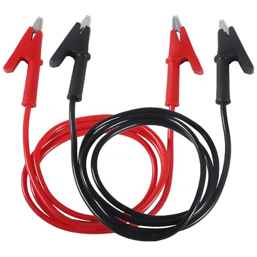 2pcs Alligator Clips Test Leads Set Dual Ended 15A Test Lead Wire Cable with Insulators Clips with Protective Jack Copper Clamps for Electrical Testing 3.3 ft/1m 2pcs Alligator Clips Test Leads Set Dual Ended 15A Test Lead Wire Cable with Insulators Clips with Protective Jack Copper Clamps for Electrical Testing 3.3 ft/1m von AEDIKO