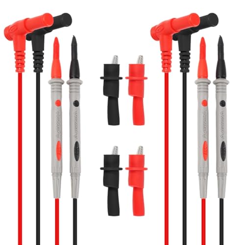 AEDIKO 2 Sets Multimeter Test Leads Kit Banana Plug with Push On Alligator Clips Precision Sharp Probes 1000V 20A Digital Electrical Test Probes AEDIKO 2 Sets Multimeter Test Leads Kit Banana Plug with Push On Alligator Clips Precision Sharp Probes 1000V 20A Digital Electrical Test Probes von AEDIKO