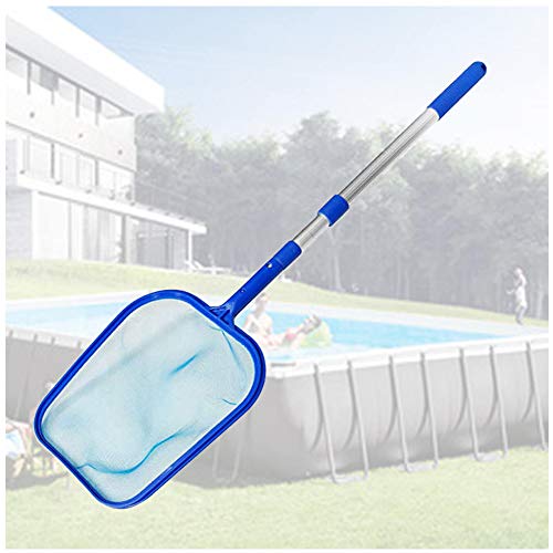 Pool Kescher, Swimming Pool Skimmer Netz, Mit Alu Teleskopstange Schwimmbad Blatt Skimmer Netz Laubkescher Mit Kescher-Aufsatz Oberflächenkescher von AEF