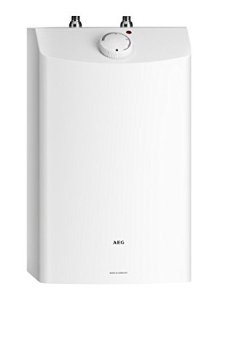 AEG druckfester Kleinspeicher DKU 10 Liter, 2 kW, für Zwei Zapfstellen, Steckerfertig, Untertisch, stufenlose Temperaturwahl von circa" 35-82 °C, 229481 von AEG