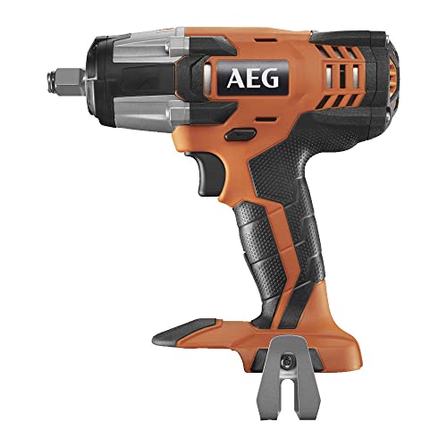 AEG 18 V PRO18V Akku-Schlagschrauber BSS18C12ZC-0 (max. Drehmoment 410 Nm, 1/2 Zoll Vierkant-Aufnahme mit Sprengring, 3 Schaltstufen, Schlagzahl 0-3.100 min-1, ohne Akku & Ladegerät, im Karton) von AEG