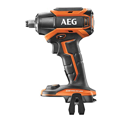 AEG 18 V PRO18V Brushless Akku-Schlagschrauber BSS18C12ZB6-0 (max. Drehmoment 300 Nm, 1/2 Zoll Vierkant-Aufnahme, 6 Stufen, Schlagzahl 0-4.000 min-1, LED-Beleuchtung, ohne Akku & Ladegerät im Karton) von AEG