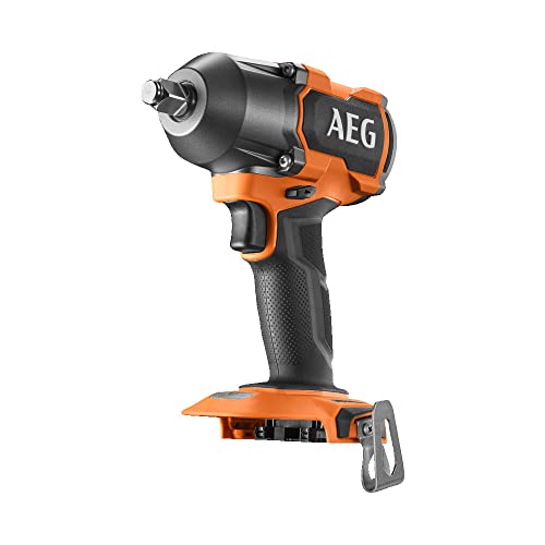 AEG 18 V PRO18V Brushless Akku-Schlagschrauber BSS18MTF12BL-0 (max. Drehmoment 785 Nm, 1/2" Vierkant-Aufnahme mit Sprengring, 4 Schaltstufen, Schlagzahl 0-3.200 min-1, o, Akku & Ladegerät im Karton) von AEG