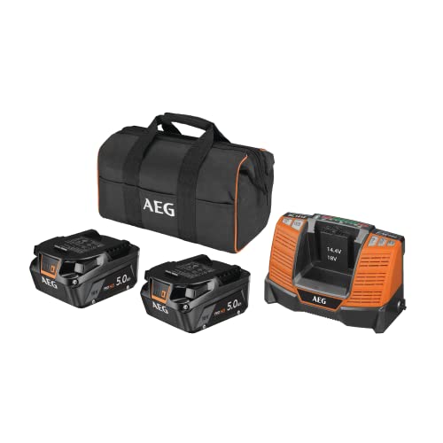 AEG 18 V Pro18V Akku-Starterset, SETLL1850SHD, 2x5 Ah, Zwei Akkus und Ladegerät AEG 18 V Pro18V Akku-Starterset, SETLL1850SHD, 2x5 Ah, Zwei Akkus und Ladegerät von AEG