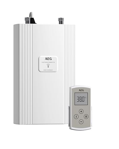 AEG elektronischer Kompakt-Durchlauferhitzer DDLE Kompakt FB 11/13 kW mit Fernbedienung für die Küche, Made in Germany, Festanschluss 400 V, solargeeignet, Untertischmontage, VDE geprüft,230769 AEG elektronischer Kompakt-Durchlauferhitzer DDLE Kompakt FB 11/13 kW mit Fernbedienung für die Küche, Made in Germany, Festanschluss 400 V, solargeeignet, Untertischmontage, VDE geprüft,230769 von AEG