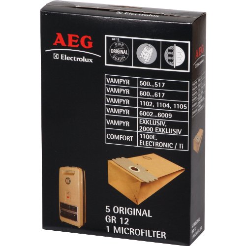 AEG 2681032092 Staubsaugerbeutel Original Gr. 12 passend für Vampyr Serie 500…517, 600…617, 6002…6009 von AEG