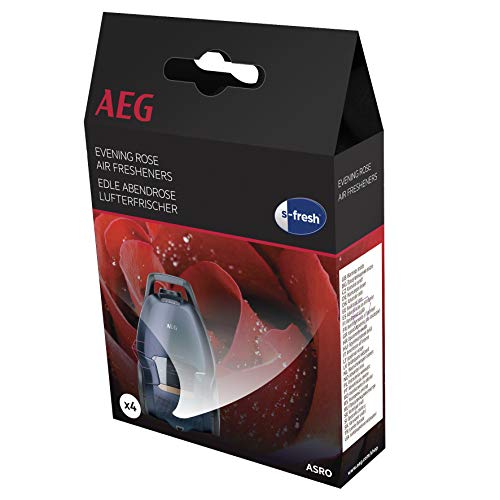AEG ASRO s-fresh Duftgranulat (4 Sachets, edle Abendrose, Lufterfrischer, Duft von Rosenblättern, einfache Anwendung, frische Staubsaugerluft) von AEG