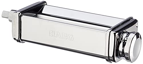 AEG AUM PR Pasta Roller für Küchenmaschinen (Ideal für selbstgemachte Lasagne, Cannelloni und Ravioli, Pasta-Dicke regulierbar, passend u.a. für AEG UltraMix KM4000, KM4400, KM54WR, Edelstahl) von AEG