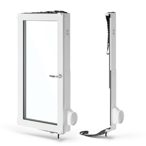 AEG AWKIT5 Premium Window Kit/schnelle Installation/Fensterabdichtungs-Set/effiziente Kühlung/energiesparend/passend für alle portablen Klimageräte mit 15 cm Schlauchdurchmesser/grau-weiß von AEG