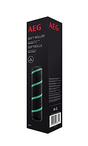 AEG AZE148 Ersatzrolle für Power-Softrolle (Einsatz für Bodendüse, ideal für Hartböden, Poliereffekt, weiches Material, schonende Reinigung, passend für AZE137, schwarz) von AEG