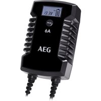 AEG Batterieladegerät, für alle gängigen 6 V und 12 V Blei-Säure-Batterien - schwarz von AEG