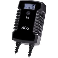 AEG Batterieladegerät, für alle gängigen 12 V und 24 V Blei-Säure-Batterien - schwarz von AEG