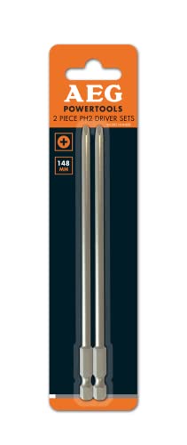 AEG Bit BTS-LBLONGPH2, Länge 148 mm, 2 Stück, Typ Phillips (Ph2) von AEG