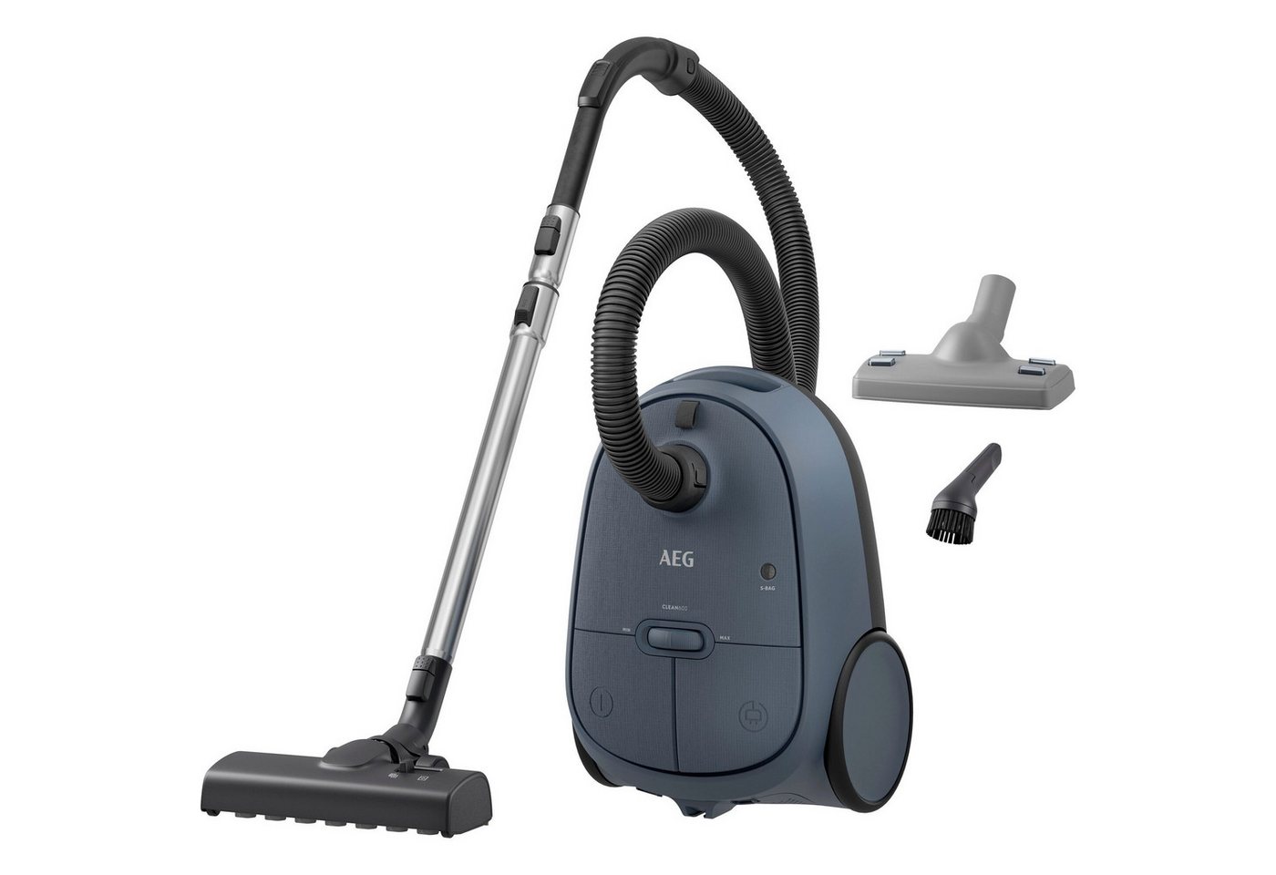 AEG Bodenstaubsauger CLEAN 6000 (AB61C2DBS), 750 W, mit Beutel, hohe Saugleistung, inkl. Zusatzdüsen, 55 % Recyclingkunststoff von AEG