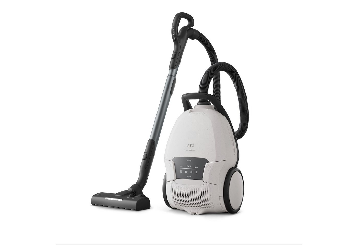 AEG Bodenstaubsauger ULTIMATE 8000 STAUBSAUGER (AB81U1SW), 650 W, mit Beutel, Starke Saugkraft, Automodus, inkl. Zusatzdüsen, 48 % Recyclingmaterial von AEG