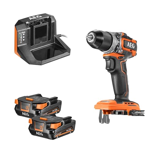 AEG – Bohrschrauber SUBCOMPACT 18 V BRUSHLESS, 65 Nm, Lieferung im Koffer mit 2 Akkus 2,0 Ah und Ladegerät – BS18SBL-202C AEG – Bohrschrauber SUBCOMPACT 18 V BRUSHLESS, 65 Nm, Lieferung im Koffer mit 2 Akkus 2,0 Ah und Ladegerät – BS18SBL-202C von AEG