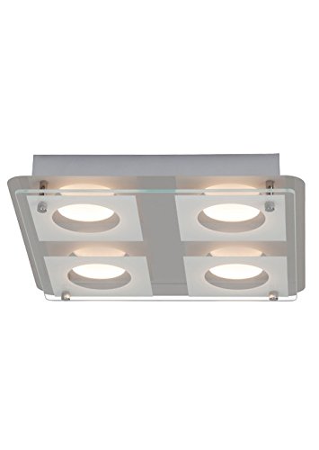 AEG CHARON LED Deckenleuchte 30 cm Chrom / Transparent 4-Flammig von AEG