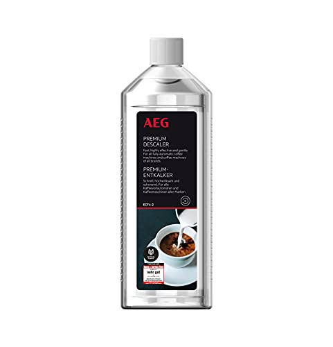 AEG ECF4-2 Premium-Entkalker (Für Kaffeevollautomaten, Kapsel- und Espressomaschinen, alle Marken, Testsieger, 500 ml, 5 Anwendungen, schonend, geruchsneutral, umweltverträglich, recyceltes Material) von AEG