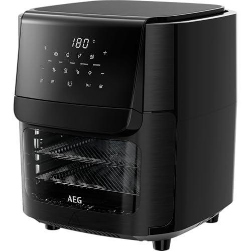 AEG Heißluftfritteuse XXL AAF12B 8000 - Multi-Combo, 12L Fassungsvermögen, 5 Kochmodi, LED-Display, spülmaschinenfest, 1800W, Schwarz, inkl. Spieß- und Dörrfunktion AEG Heißluftfritteuse XXL AAF12B 8000 - Multi-Combo, 12L Fassungsvermögen, 5 Kochmodi, LED-Display, spülmaschinenfest, 1800W, Schwarz, inkl. Spieß- und Dörrfunktion von AEG