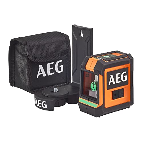 AEG Kreuzlinienlaser, 20 m, grün, CLG220-B, batteriebetrieben von AEG