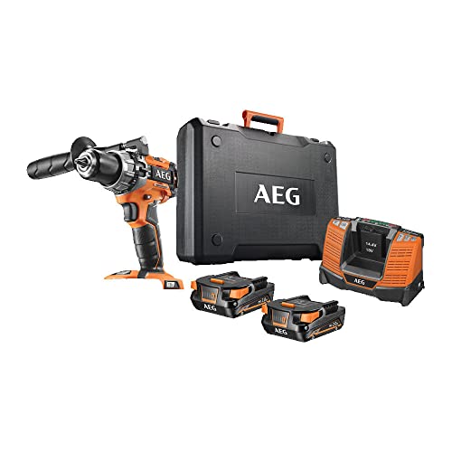 AEG 18 V PRO18V Brushless Akku-Kompakt-Schlagbohrschrauber BSB18C2BL-202C (2-Gang-Getriebe, max. Drehmoment 60 Nm, Drehmomentstufen 22, Bohrfutter 13 mm, inkl. 2 x 2,0Ah & Ladegerät im Koffer) AEG 18 V PRO18V Brushless Akku-Kompakt-Schlagbohrschrauber BSB18C2BL-202C (2-Gang-Getriebe, max. Drehmoment 60 Nm, Drehmomentstufen 22, Bohrfutter 13 mm, inkl. 2 x 2,0Ah & Ladegerät im Koffer) von AEG