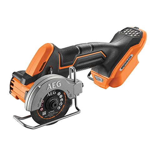 AEG PRO18V Brushless Subcompact Trennschleifer Multi-Material BMMS 18SBL-0 (Drehzahl bis zu 20.000min-1, Scheibendurchmesser 76mm, Schnitttiefe 16mm, ohne Akku und Ladegerät) von AEG