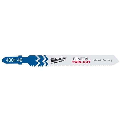 Milwaukee Stichsägeblatt Holz schnelle Schnitte 75 x 4 mm T144D, 5 Stück von Milwaukee