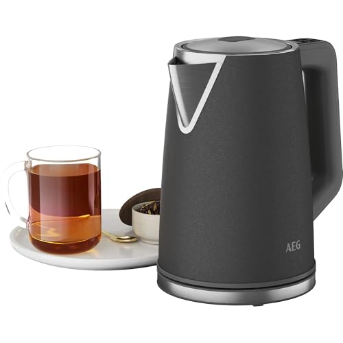 AEG Wasserkocher Deli 5 | 2400 Watt | 5 einstellbare Temperaturstufen | 1,7 l | automatische Sicherheitsabschaltung | Anti-Tropf-, Turbo- und Warmhaltefunktion | Energiesparend | Anthrazit | K5-1-6AN AEG Wasserkocher Deli 5 | 2400 Watt | 5 einstellbare Temperaturstufen | 1,7 l | automatische Sicherheitsabschaltung | Anti-Tropf-, Turbo- und Warmhaltefunktion | Energiesparend | Anthrazit | K5-1-6AN von AEG