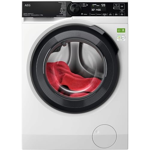 AEG WiFi Waschmaschine Serie 8000 mit PowerCare-Faserschutz, UniversalDose Schublade für PODS, ProSteam - Dampffunktion, 10 kg, Mengenautomatik, Nachlegefunktion, Wasserstopp, 1400 U/min, LR8EW75400 AEG WiFi Waschmaschine Serie 8000 mit PowerCare-Faserschutz, UniversalDose Schublade für PODS, ProSteam - Dampffunktion, 10 kg, Mengenautomatik, Nachlegefunktion, Wasserstopp, 1400 U/min, LR8EW75400 von AEG