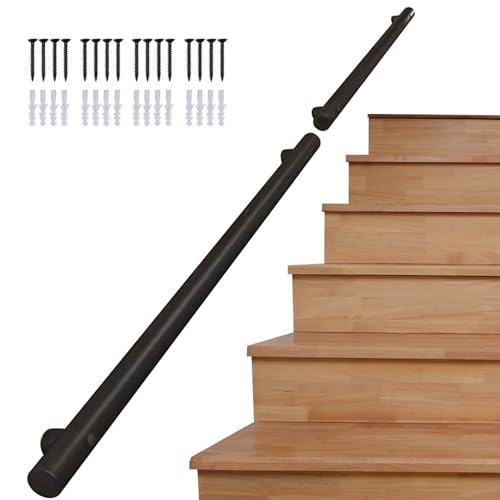 AEGCAOJH 1 Fuß - 20 Fuß Handlauf für Treppen, Treppengeländer-Handläufe für drinnen und draußen, Sicherheitshaltegriff aus Edelstahlrohr für Treppengeländer zur Wandmontage mit Installation von AEGCAOJH