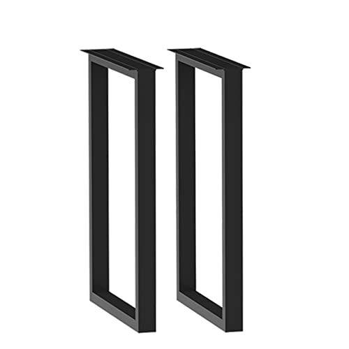 AEGCAOJH 2er-Set Tischbeine aus Metall, robuste Schreibtischbeine aus Vierkantrohreisen, Höhe 6"/9,8"/17"/24"/28"/39", DIY-Möbelbeine aus Metall für Esstisch, Couchtisch, Büroschreibtisch ( von AEGCAOJH