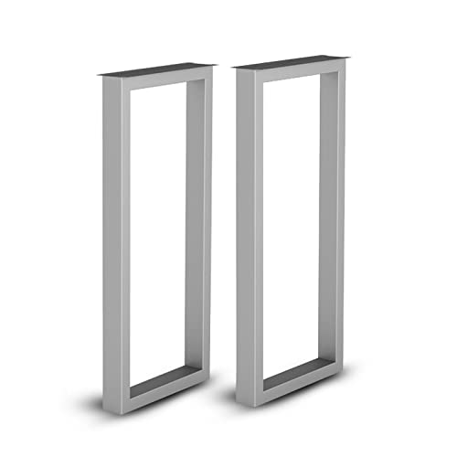 AEGCAOJH 2er-Set Tischbeine aus Stahl, robuste Schreibtischbeine, 28 Zoll hoch, 12 Zoll/15 Zoll breit, verstellbare Couchtischbeine aus Metall, DIY-Möbelbein für Esstisch, Moderne rustikale von AEGCAOJH