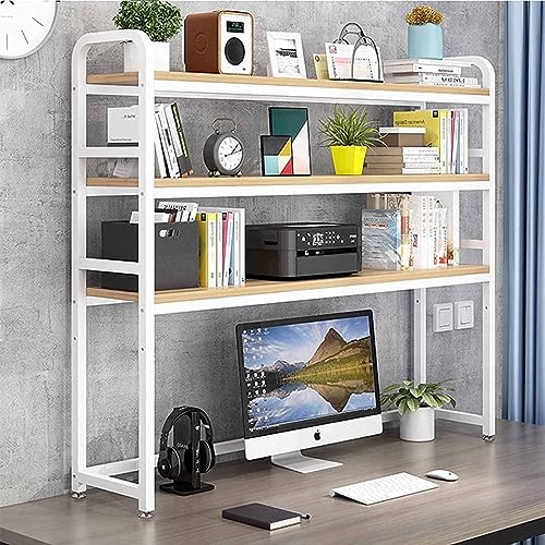AEGCAOJH 3-stöckiges Schreibtisch-Bücherregal für Computertische – Schreibtisch-Bücherregal, verstellbares Schreibtisch-Bücherregal, Mehrzweck-Bücherregal aus Holz und Metall für die Arbeit AEGCAOJH 3-stöckiges Schreibtisch-Bücherregal für Computertische – Schreibtisch-Bücherregal, verstellbares Schreibtisch-Bücherregal, Mehrzweck-Bücherregal aus Holz und Metall für die Arbeit von AEGCAOJH