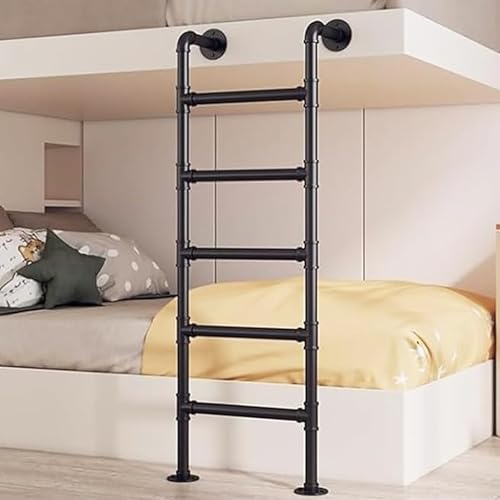 AEGCAOJH 4 Fuß 5 Fuß 6 Fuß 8 Fuß Wandmontierte Trittleiter aus Metall für Dachboden und Wohnheim, Schwarze Leiter aus Schmiedeeisenrohr für Dachboden-Etagenbett, Eingangs- und Ausstiegsleit AEGCAOJH 4 Fuß 5 Fuß 6 Fuß 8 Fuß Wandmontierte Trittleiter aus Metall für Dachboden und Wohnheim, Schwarze Leiter aus Schmiedeeisenrohr für Dachboden-Etagenbett, Eingangs- und Ausstiegsleit von AEGCAOJH