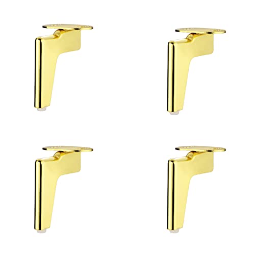 AEGCAOJH 4er-Pack Möbelbeine aus Metall, Dreiecksdesign, ideal für Schränke, Schreibtische, Sofas, Kleiderschränke, DIY-Stützfüße für Couchtische, inklusive Schrauben und Schutzfüße, Titan- AEGCAOJH 4er-Pack Möbelbeine aus Metall, Dreiecksdesign, ideal für Schränke, Schreibtische, Sofas, Kleiderschränke, DIY-Stützfüße für Couchtische, inklusive Schrauben und Schutzfüße, Titan- von AEGCAOJH